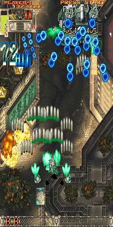 Play DoDonPachi Dai-Ou-Jou Black Label (V100, (2002.10.07.Black Ver), Japan) Now -  :xxx - :yyy Game Screenshot