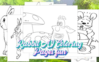 rabbit AI 색칠 페이지 재미있는 - Free 상위 무료 온라인 게임Kart Game