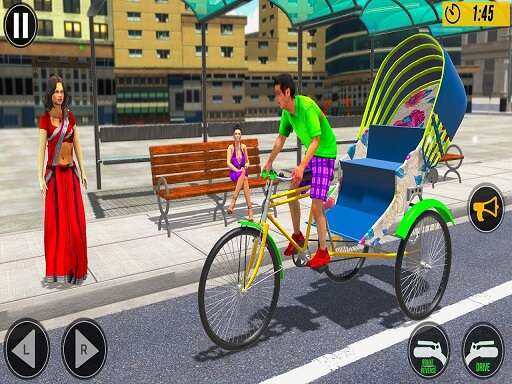Bicycle Tuk Tuk Auto Rickshaw Free Driving Game Games