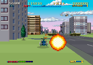 Spiele jetzt Thunder Blade (waagrecht, FD1094 317-0056 entschlüsselt) -  :xxx – :yyy Spiel-Screenshot