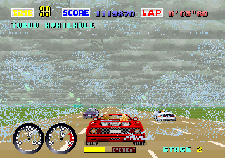 Play Turbo Out Run (Out Run upgrade, FD1094 317-0118 decrypted) Now -  :xxx - :yyy Game Screenshot
