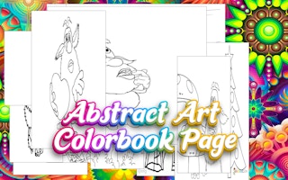 Abstract Art Colorbook Page - Free coloring Game Like Волшебное раскрашивание