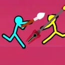 العب معركة الدمية المرسومة بالأعمدة الحمراء والزرقاء الآن - Arcade لقطة شاشة لعبة :xxx - :yyy