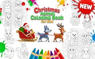 Christmas Animal Coloring Book for Kids - Free coloring Game Like Magie Des Couleurs D'Ant