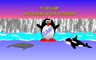 Esther the Penguin. Jump! Games