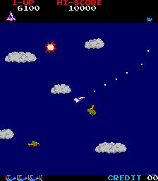Spiele jetzt Zeitpilot (Atari) -  :xxx – :yyy Spiel-Screenshot
