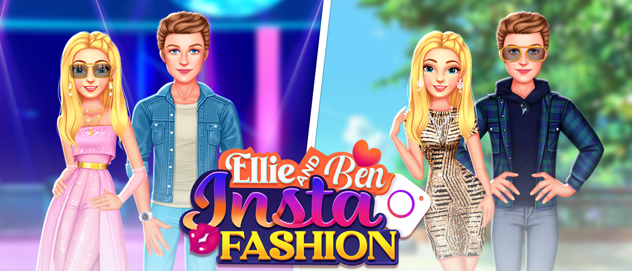 Ellie and Ben Insta Fashion gameplay screenshot