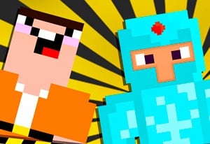 Play Noob vs Pro vs Stickman Jailbreak Now - Escape :xxx - :yyy Game Screenshot