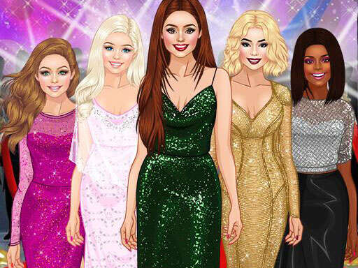 Red Carpet Dress Up Girls Game - girls - Free Top Free Online Games tagged Girls Game