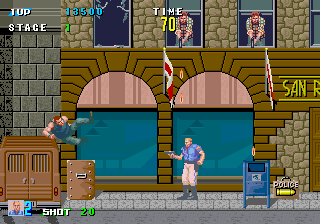 Play E-Swat - Cyber Police (bootleg) Now -  :xxx - :yyy Game Screenshot