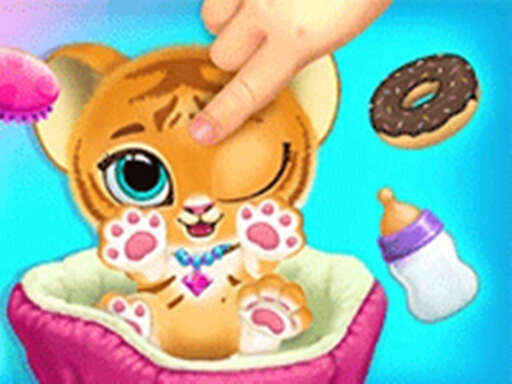 Уход за детенышами тигра - День с детенышами тигра - Free Лучшие бесплатные онлайн-игры с тегом Baby-hazel Game
