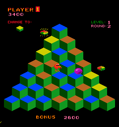 立即玩更快，更难，更具挑战性的Q*bert（原型） -  :xxx - :yyy 游戏截图