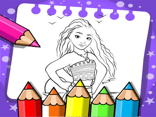 Moana Coloring Book Games