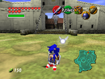 Jouez à Sonic in Ocarina of Time maintenant