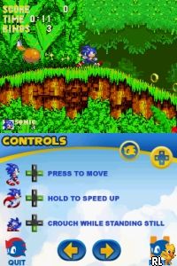 Jouez à Collection Classique Sonic (USA) (Ang, Fr, Esp) (NDSi Amélioré) maintenant -  Capture d'écran de :xxx - Jeu :yyy