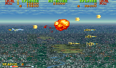 Play Carrier Air Wing (bootleg set 2 (with 2xYM2203 + 2xMSM5205), U.S. navy 901012 etc) Now -  :xxx - :yyy Game Screenshot
