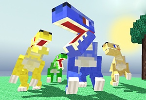 Jouez à Parc Dino Blocky : Attaque Rapaces maintenant -  Capture d'écran de :xxx - Jeu :yyy