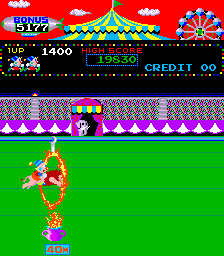 Play Circus Charlie (level select, set 1) Now -  :xxx - :yyy Game Screenshot