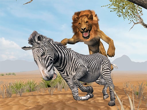 Lion King Simulator: Wildlife Animal Hunting Games