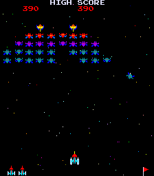 Play Galaxian (Midway set 2) Now -  :xxx - :yyy Game Screenshot