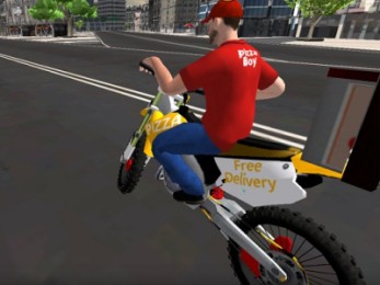 Motor Bike Pizza Delivery gameplay screenshot