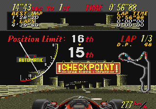 Play Super Monaco GP (Japan, Rev B, FD1094 317-0124a decrypted) Now -  :xxx - :yyy Game Screenshot