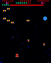 Spiele jetzt Vautour (Bootleg von Phoenix) (Z80 CPU) -  :xxx – :yyy Spiel-Screenshot