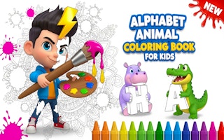 Alphabet Animal Coloring Book for Kids - Free coloring Game Like Magia Del Color De La Hormiga