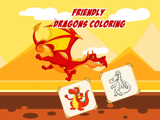 Friendly Dragons Coloring Games