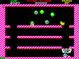 Spiele jetzt Bubble Bobble (boolteg mit 68705, Set 2) - Arcade :xxx – :yyy Spiel-Screenshot
