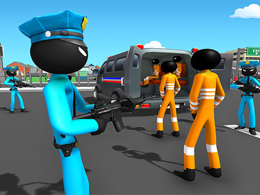 立即玩US Police Stickman Criminal Plane Transporter Game