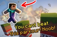Play You Cant Beat This Parkour! Noob! Free Online - Browser Game