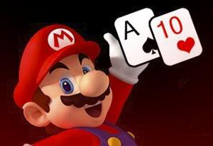 Super Mario Blackjack gameplay screenshot