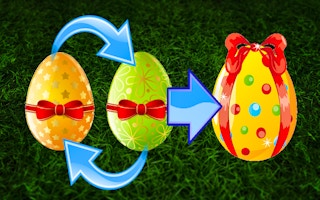 Merging Easter Eggs - Free 2048 Game Like Jingle Juggle Merge
