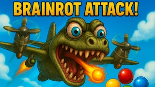 Brainrot Attack - Free airplane Game Like 탭 플레인