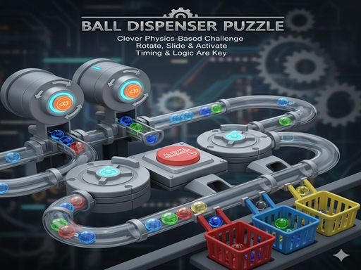 Bälle Verteiler Puzzel online kostenlos spielen – arcade Spiel-Screenshot