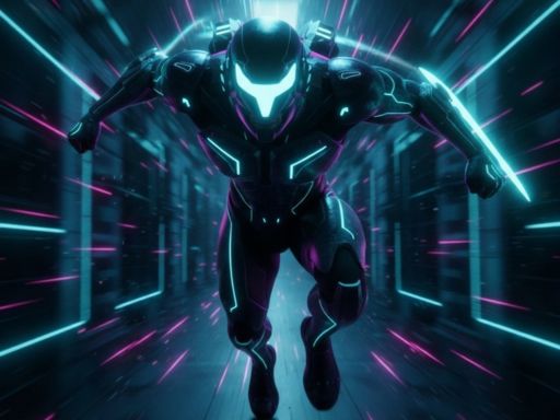 Neongeschwindigkeit online kostenlos spielen – arcade Spiel-Screenshot