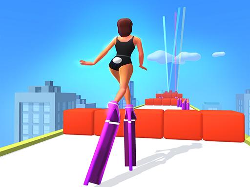 высокие каблуки быстрый бег 3D-толстый толкатель высокий каблук - Free Лучшие бесплатные онлайн-игры с тегом Rush Game