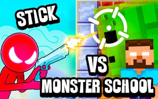 Stickman vs Monster School - Free Games for Action Game