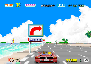 Play Out Run (deluxe sitdown) Now -  :xxx - :yyy Game Screenshot