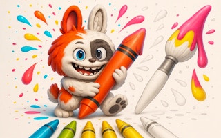 Cute Labubu Coloring Book for Kids - Free coloring Game Like تلوين ساحر