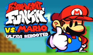 العب FNF مقابل Mario Ultra Rebooted الآن -  لقطة شاشة لعبة :xxx - :yyy