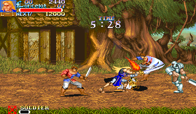Play Knights of the Round (bootleg set 4 (with YM2151 + 2xMSM5205), 911127 etc) Now -  :xxx - :yyy Game Screenshot