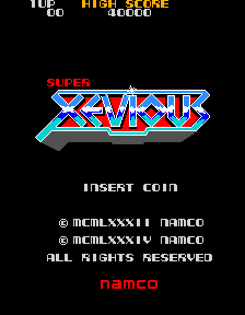 Spiele jetzt Super Xevious -  :xxx – :yyy Spiel-Screenshot