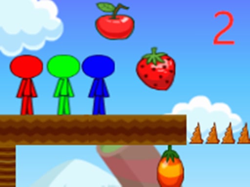 Stickman Bros In Fruit Island 2 - Free Top Free Online Games tagged Fruit Game