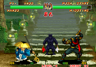 Play Samurai Shodown II / Shin Samurai Spirits - Haohmaru jigokuhen (NGM-063)(NGH-063) Now -  :xxx - :yyy Game Screenshot