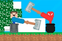  Play Stickman vs Noob Hammer Now