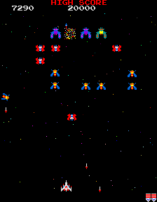 Play Galaga (Namco) Now -  :xxx - :yyy Game Screenshot