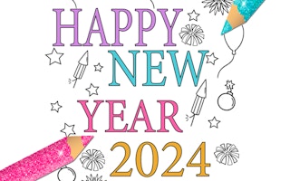 Happy New Year 2024 Coloring Game - Similar Game