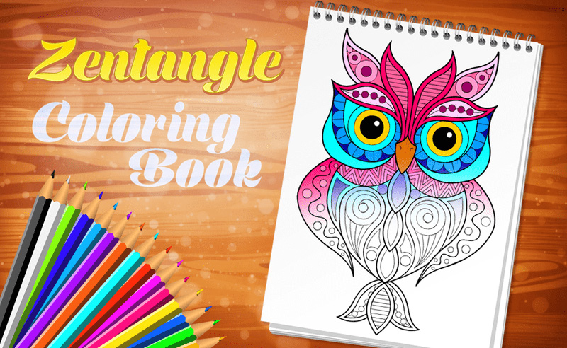 Zentangle Coloring Book gameplay screenshot